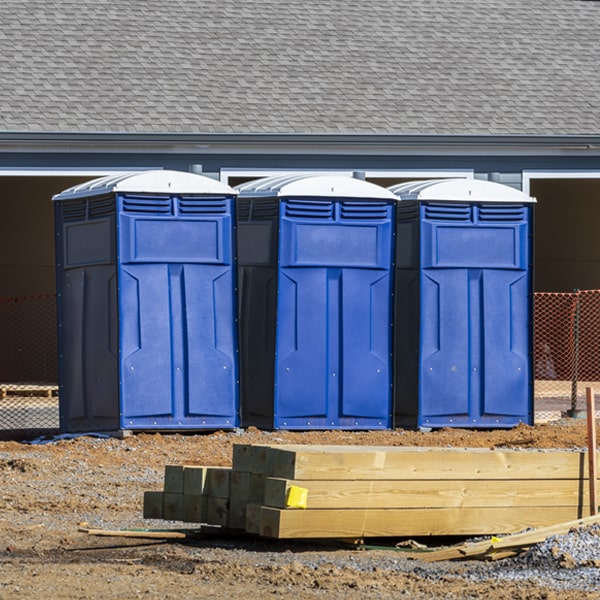 are there any restrictions on where i can place the portable toilets during my rental period in Newkirk NM